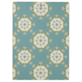 Damaspatroon met abstracte elementen klembord (Achterkant)