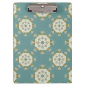 Damaspatroon met abstracte elementen klembord (Voorkant)