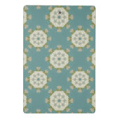 Damaspatroon met abstracte elementen mini klembord (Achterkant)