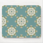 Damaspatroon met abstracte elementen muismat (Voorkant)