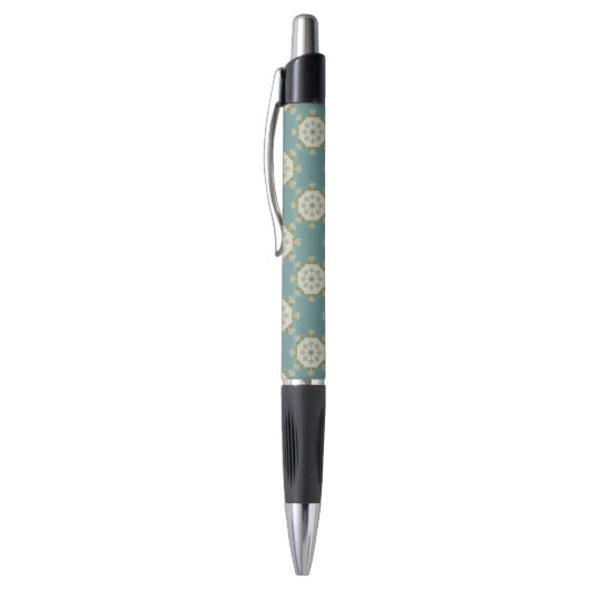 Damaspatroon met abstracte elementen pen (Top (Verticaal))