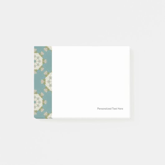 Damaspatroon met abstracte elementen post-it® notes (Voorkant)