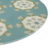 Damaspatroon met abstracte elementen snijplank (Hoek)