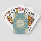 Damaspatroon met abstracte elementen speelkaarten (Achterkant)