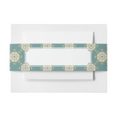 Damaspatroon met abstracte elementen uitnodigingen wikkel (Voorkant Voorbeeld)