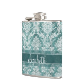 Damaspatroon met Grungy Finish Heupfles (Links)