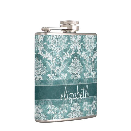 Damaspatroon met Grungy Finish Heupfles (Rechts)