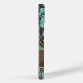 Damaspatroon met monogram Case-Mate iPhone Case (Achterkant / Rechts)