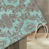  Damaspatroon met monogram Tissuepapier