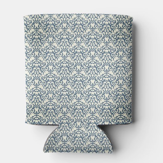 Damaspatroon op verloopachtergrond 2 blikjeskoeler (Achterkant)