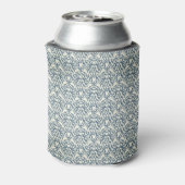 Damaspatroon op verloopachtergrond 2 blikjeskoeler (Blikje Achterkant)