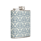 Damaspatroon op verloopachtergrond 2 heupfles (Rechts)