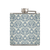 Damaspatroon op verloopachtergrond 2 heupfles (Achterkant)