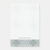 Damaspatroon op verloopachtergrond 2 post-it® notes (Voorkant)