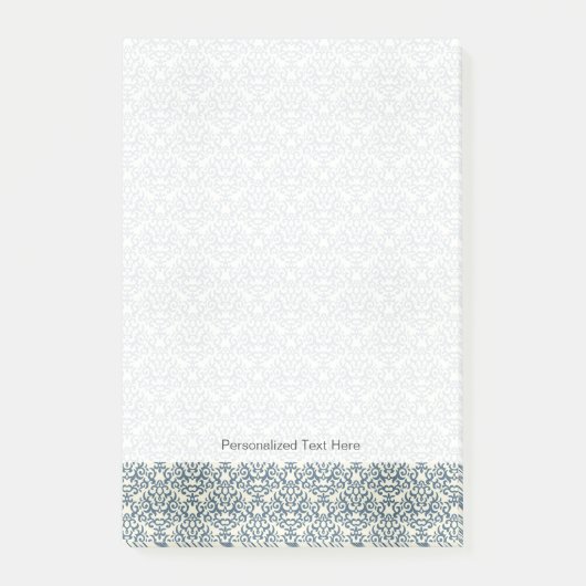 Damaspatroon op verloopachtergrond 2 post-it® notes (Voorkant)