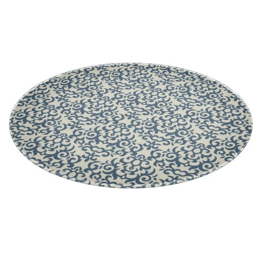 Damaspatroon op verloopachtergrond 2 snijplank (Hoek)