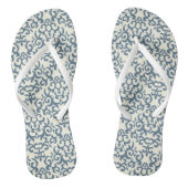 Damaspatroon op verloopachtergrond 2 teenslippers (Voetbed)