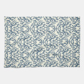 Damaspatroon op verloopachtergrond 2 theedoek (Horizontaal)