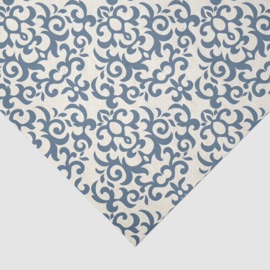 Damaspatroon op verloopachtergrond 2 tissuepapier (Detail)