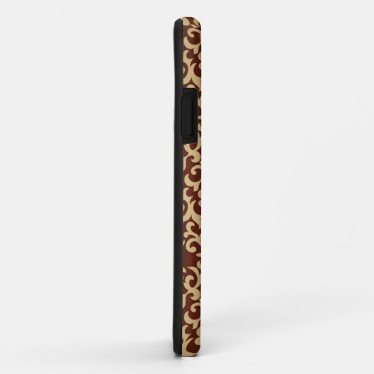 Damaspatroon op verloopachtergrond Case-Mate iPhone case (Achterkant/rechts)