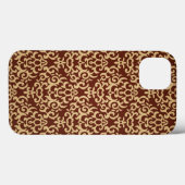 Damaspatroon op verloopachtergrond Case-Mate iPhone case (Achterkant (horizontaal))