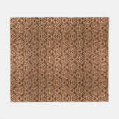 Damaspatroon op verloopachtergrond fleece deken (Voorkant (Horizontaal))