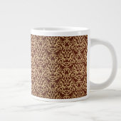 Damaspatroon op verloopachtergrond grote koffiekop (Rechts)