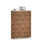 Damaspatroon op verloopachtergrond heupfles (Rechts)