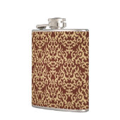 Damaspatroon op verloopachtergrond heupfles (Links)