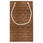 Damaspatroon op verloopachtergrond klein cadeauzakje (Achterkant)
