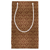 Damaspatroon op verloopachtergrond klein cadeauzakje (Voorkant)