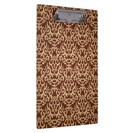 Damaspatroon op verloopachtergrond klembord (Rechts)