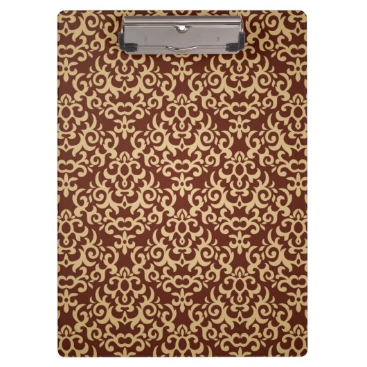 Damaspatroon op verloopachtergrond klembord (Voorkant)