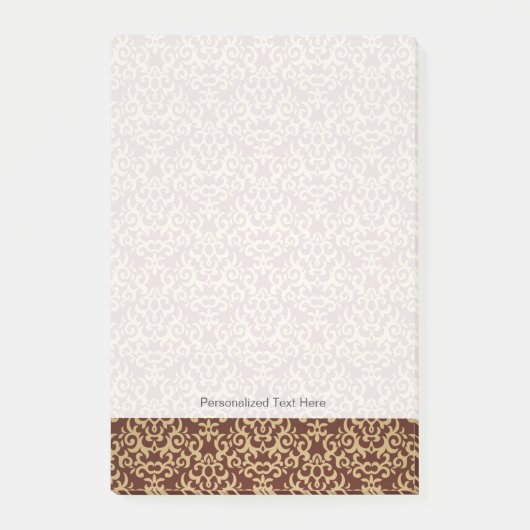 Damaspatroon op verloopachtergrond post-it® notes (Voorkant)