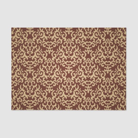 Damaspatroon op verloopachtergrond tissuepapier (Voorkant)