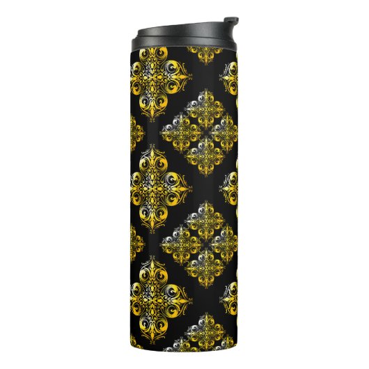  Damaspatroon Thermosbeker (Gedraaid links)