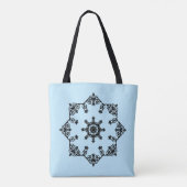 Damaspatroon Tote Bag (Achterkant)