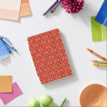 Damasrood en gouden diamant gekleurd iPad mini cover<br><div class="desc">Originele klep van het damesdiamantdeksel. Kleur geïnspireerd op Corymbia ficifolia "Baby",  een geënte bloeiende Australische gomboom. Eenvoudig design door Sarah Trett voor www.mylittleeden.com</div>