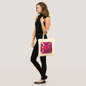 Damasroze, zwart, zilver Tote Bag (Voorkant (model))