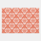 Damasstijl 3 kleuren inpakpapier vel (Voorkant 2)