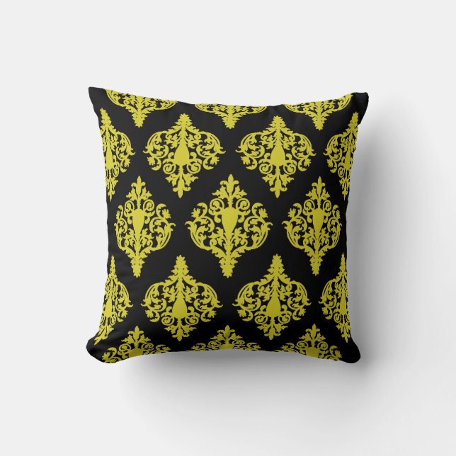 Damasstijl Wallpaper Ornament. Kussen (Voorkant)
