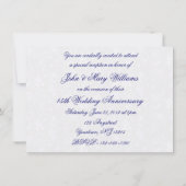 Damast 45e huwelijksjubileum uitnodiging (Achterkant)