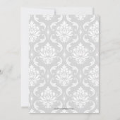 Damast Bedankkaartjes Monogram Namen Bedankkaart (Achterkant)