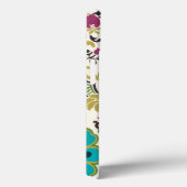 Damast Bloempatronen Prum Turquoise Case-Mate iPhone Case (Achterkant / Rechts)
