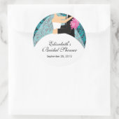 Damast bruid bruidegom Vrijgezellenfeest Sticker t (Tas)