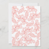 damast bruiloft kaart (Achterkant)