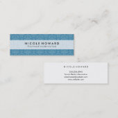 Damast Chic Patroon Mini Visitekaartje (Voorkant / Achterkant)