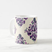 Damast Driehoeken:  Abstracte luxe. Koffiemok (Voorkant links)