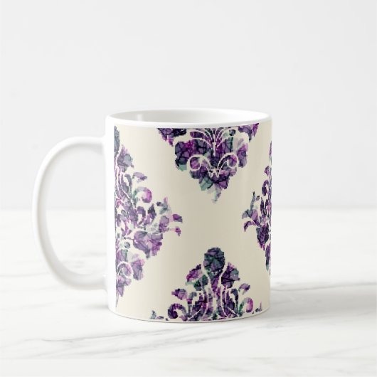 Damast Driehoeken:  Abstracte luxe. Koffiemok (Links)