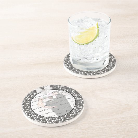 Damast Elegantie Bruids Set Onderzetters (Zijkant)